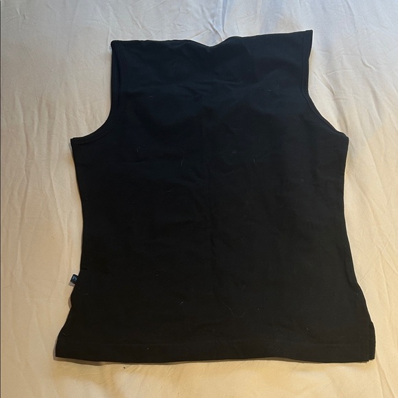 Chic Black V-Neck Tank Top with Stud Accents - Picture 5 of 5